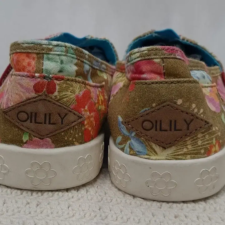 [BUNJANG] OILILY Floral Pattern Slip-on Sneakers / OILILY 예쁜운동화  235
