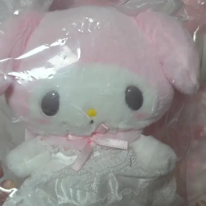 [BUNJANG] Sanrio My Melody Lady Plush, White Mascot / (일괄) 산리오 마이멜로디 레이디 누이, 마스코트 화이트