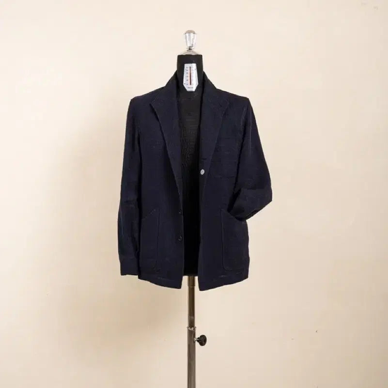 [SOLD OUT] 새상품 피노마레 린넨 테바 자켓 네이비 L