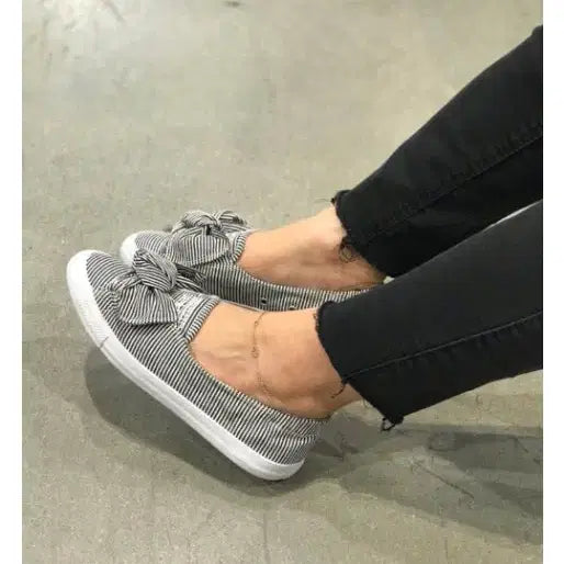 [BUNJANG] Converse Stripe Ribbon Slip-on Sneakers / 컨버스 스트라이프 리본 슬립온 230. 1번잠깐신음
