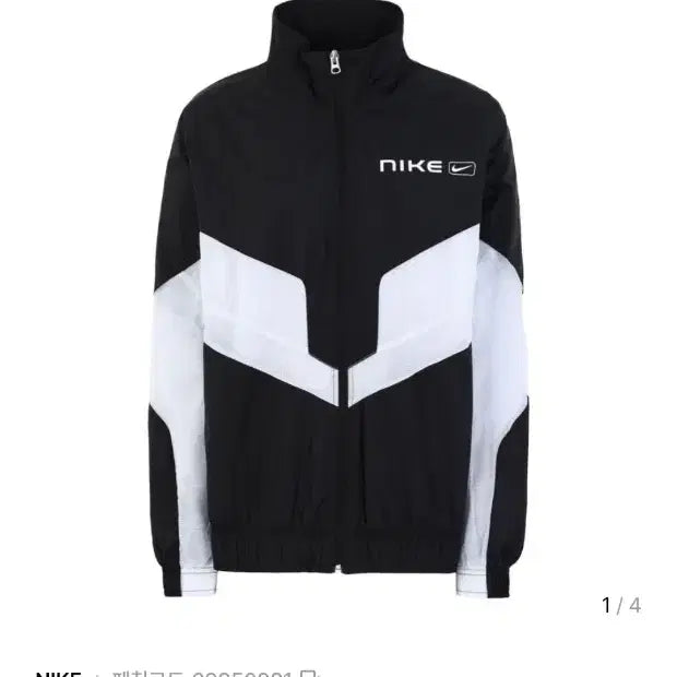 [SOLD OUT] 여성 정품 나이키 NIKE 스포츠웨어 우븐 스트릿 재킷 바람막이 블랙