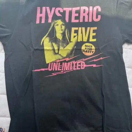 [BUNJANG] Hysteric Glamour Black Short-Sleeve T-Shirt / 히스테릭글래머 블랙 반팔 티셔츠m