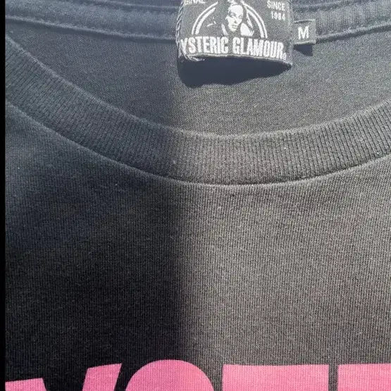[BUNJANG] Hysteric Glamour Black Short-Sleeve T-Shirt / 히스테릭글래머 블랙 반팔 티셔츠m