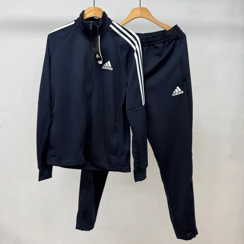 [BUNJANG] Adidas SERENO Training Set Navy L / 새상품)아디다스 트레이닝 세트 L 네이비 츄리닝 운동복 JS45