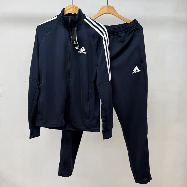 [BUNJANG] Adidas SERENO Training Set Navy L / 새상품)아디다스 트레이닝 세트 L 네이비 츄리닝 운동복 JS45
