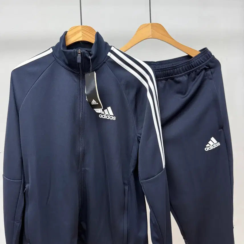 [BUNJANG] Adidas SERENO Training Set Navy L / 새상품)아디다스 트레이닝 세트 L 네이비 츄리닝 운동복 JS45