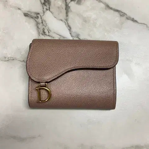 [BUNJANG] Dior Saddle Lotus Wallet Dusty Pink / 공홈가격89) 디올 새들 로투스 반지갑 더스티 핑크 컬러 양도합니다