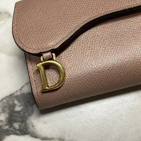 [BUNJANG] Dior Saddle Lotus Wallet Dusty Pink / 공홈가격89) 디올 새들 로투스 반지갑 더스티 핑크 컬러 양도합니다