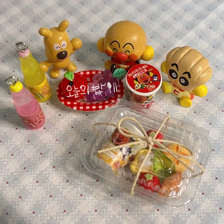 [BUNJANG] Anpanman Lunch Box Set with Keychain / 호빵이 도시락