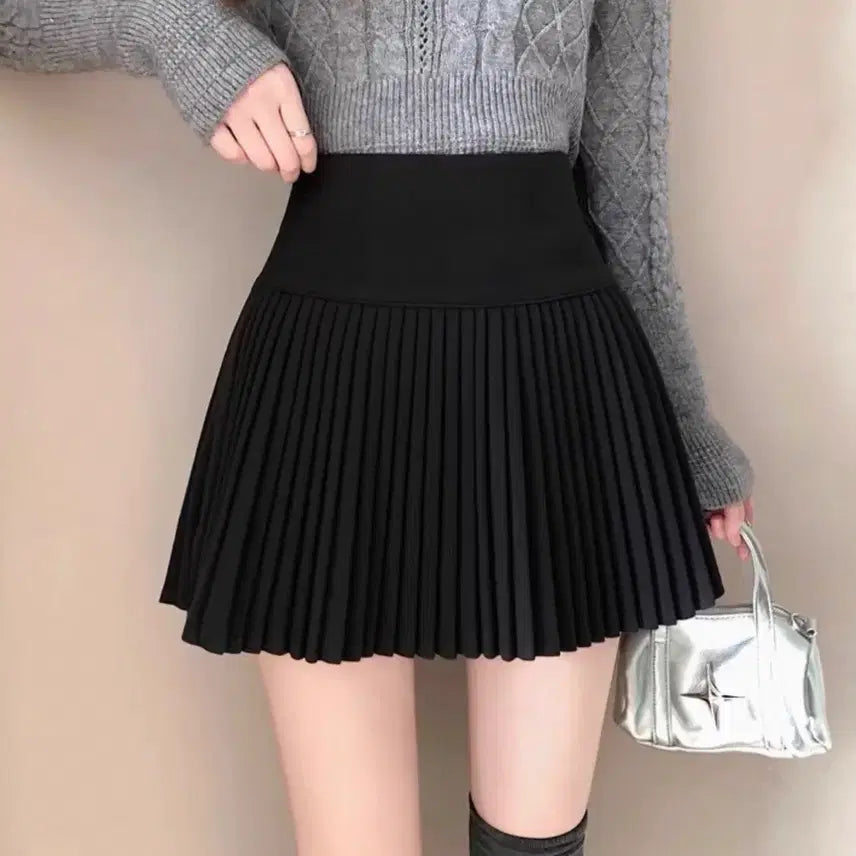 [BUNJANG] Suede Pleated Skirt / 스웨이드 플리츠 스커트