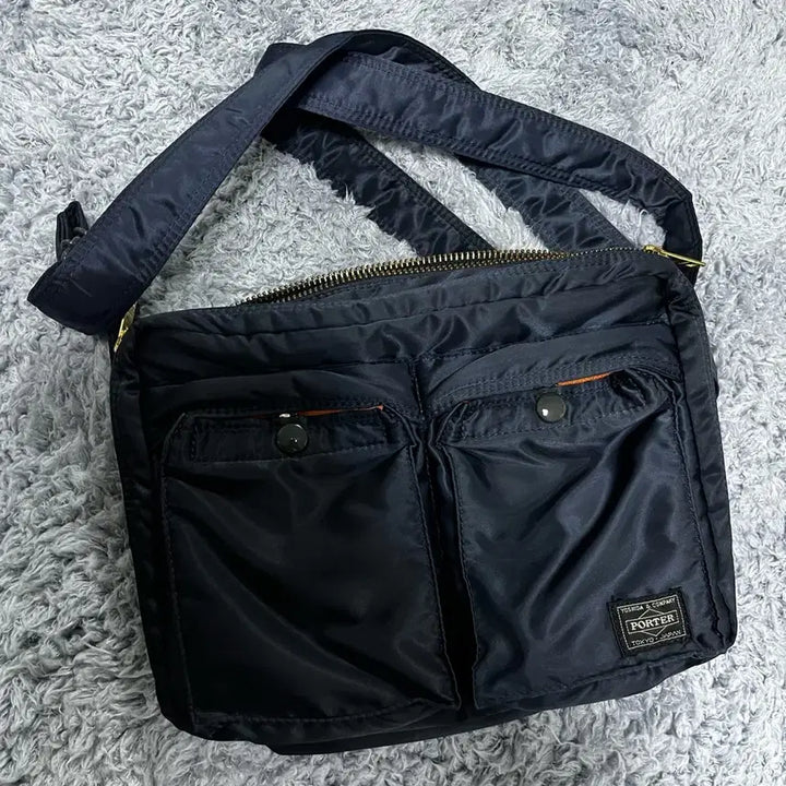 [BUNJANG] Yoshida Porter Tanker Shoulder Bag (Large) - Iron Blue / 요시다포터 탱커 숄더백 라지 아이언블루