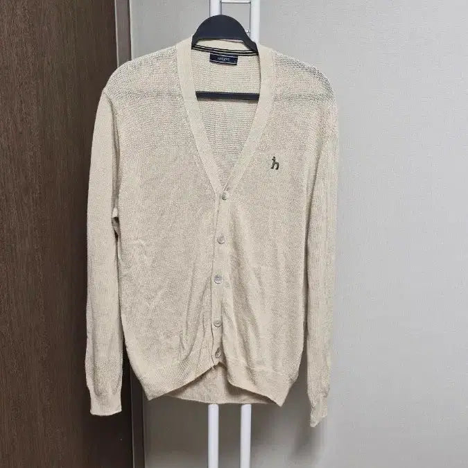 [BUNJANG] Hazzys Linen Blend Cardigan Beige / 헤지스(남105) 린넨블렌드 가디건 베이지