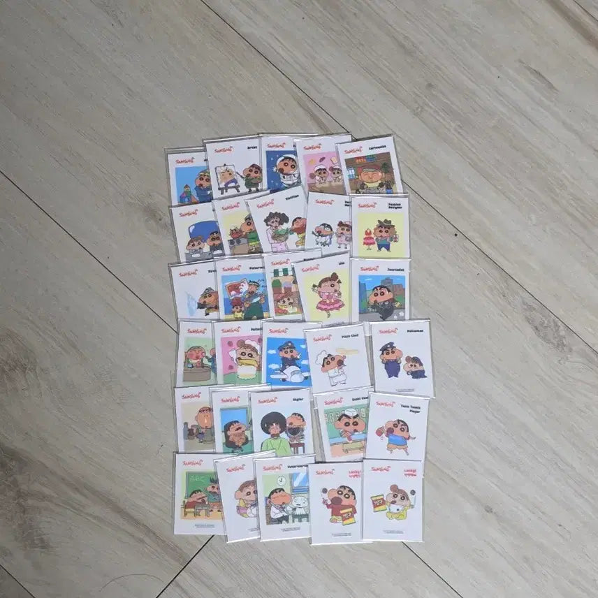 [BUNJANG] Crayon Shin-chan Occupational Sticker Full Set - Series 2 / 짱구는못말려 직업 스티커 띠부 띠부실 띠부띠부씰 전종 2탄