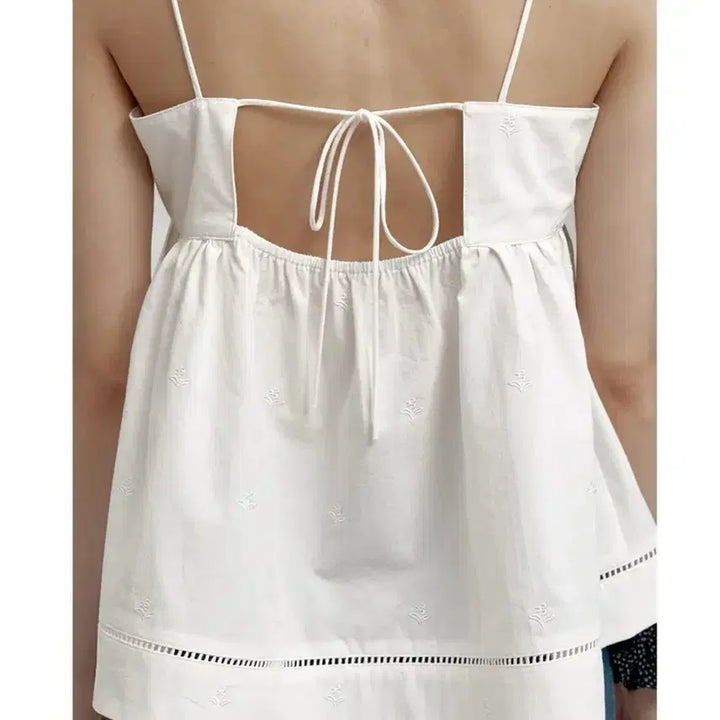 [BUNJANG] Shop M Veronica Sleeveless Top White (S) / 샵엠 베로니카 슬리브리스 화이트 s사이즈 veronica sleevele
