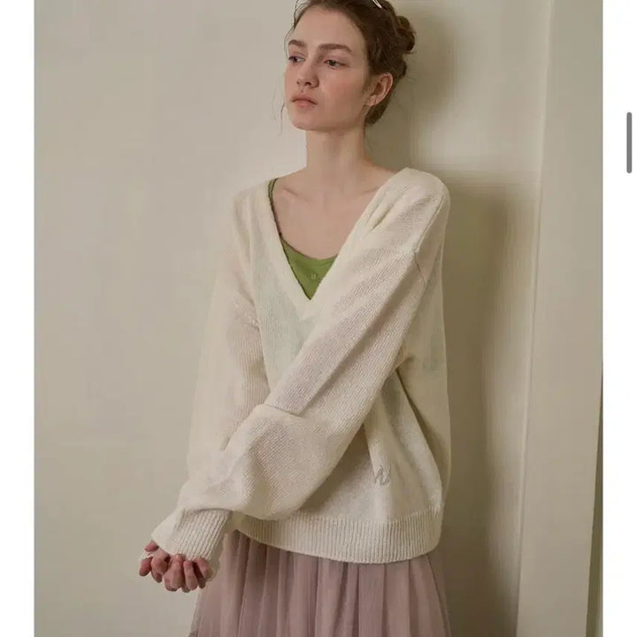 [BUNJANG] Without Summer Knit Ivory / 위드아웃썸머 니트