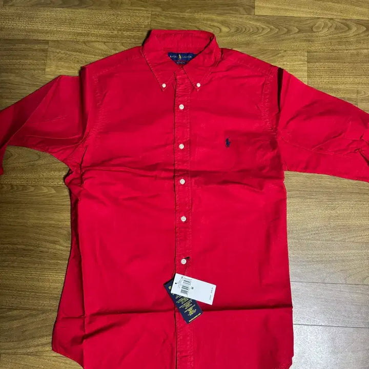 [BUNJANG] Polo Ralph Lauren Oxford Shirt Classic Fit - Red / 폴로 가먼트 다이 셔츠 클래식핏M 레드