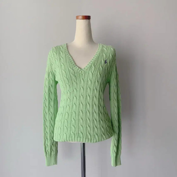 [BUNJANG] Polo Ralph Lauren Sport Mint Knit (Cotton, Size L) / 랄프로렌 스포츠 민트색 니트