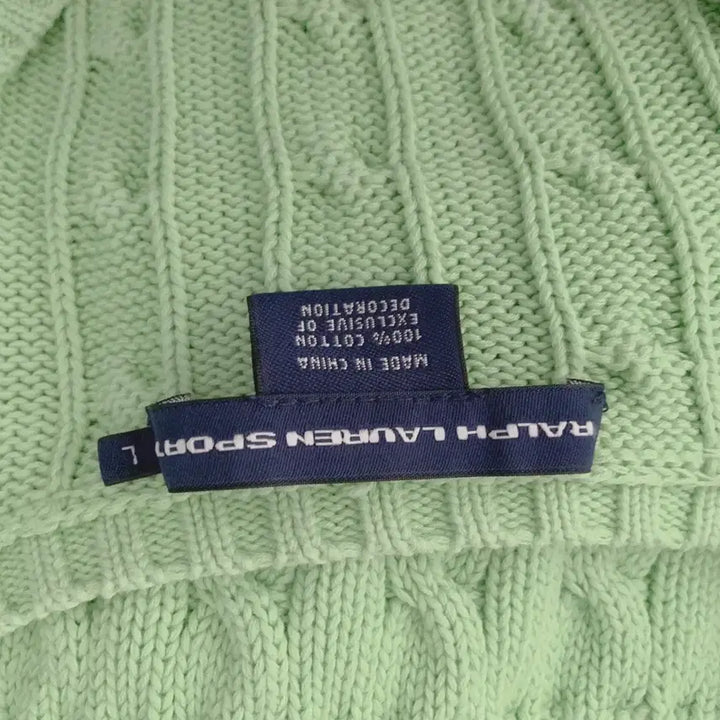 [BUNJANG] Polo Ralph Lauren Sport Mint Knit (Cotton, Size L) / 랄프로렌 스포츠 민트색 니트