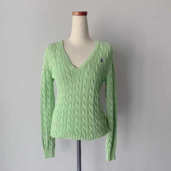 [BUNJANG] Polo Ralph Lauren Sport Mint Knit (Cotton, Size L) / 랄프로렌 스포츠 민트색 니트