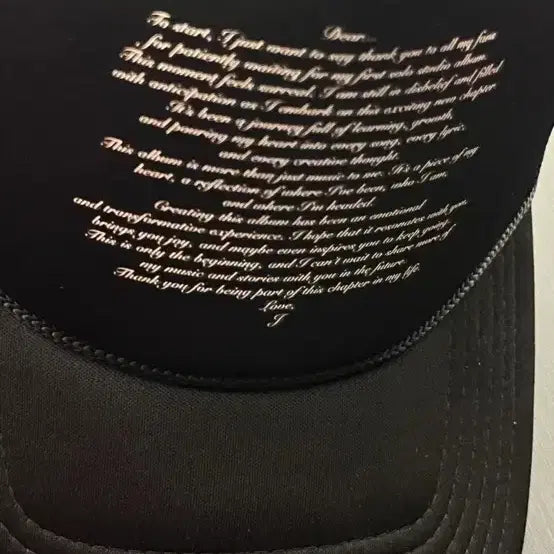 [BUNJANG] BLACKPINK Jennie Ruby 1st Anniversary Thank You Hat Ball Cap / 블랙핑크 제니 팝업 루비일주년 땡큐햇 볼캡