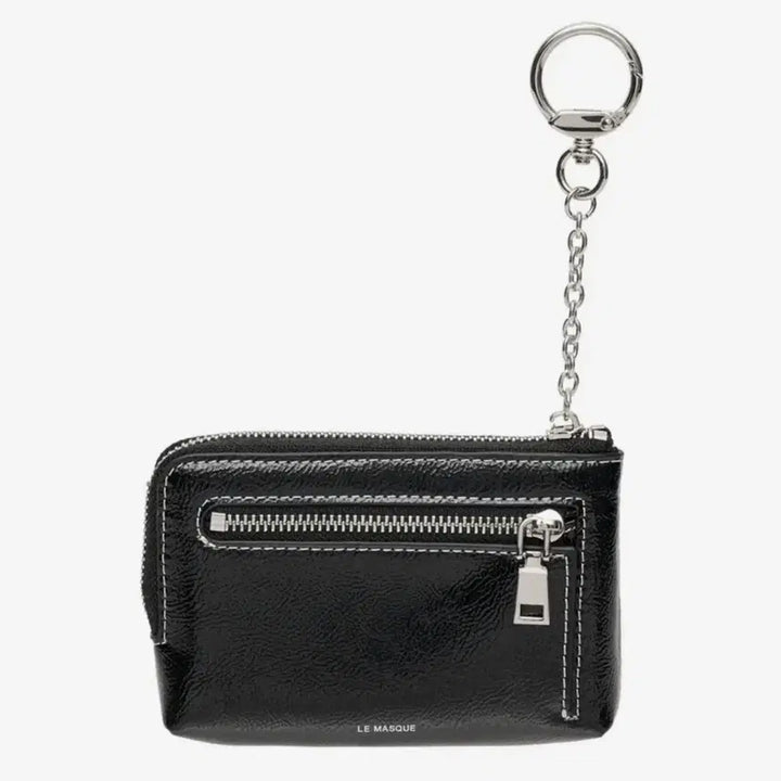 [SOLD OUT] 르마스크 데이지 키링 동전지퍼 카드지갑 파우치 블랙
