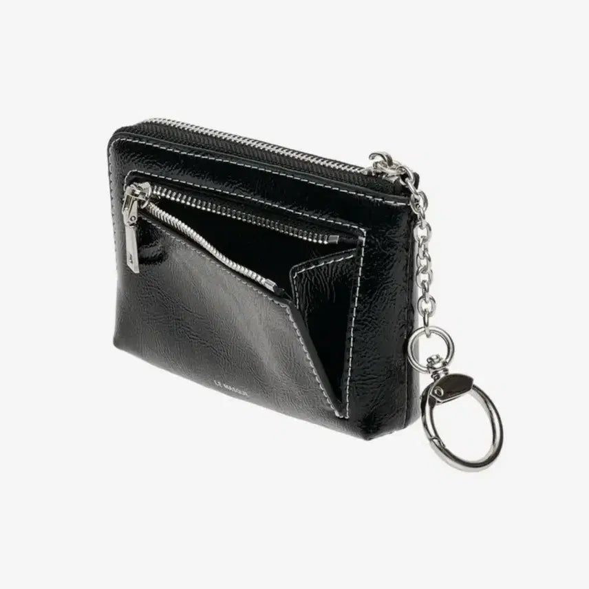 [SOLD OUT] 르마스크 데이지 키링 동전지퍼 카드지갑 파우치 블랙