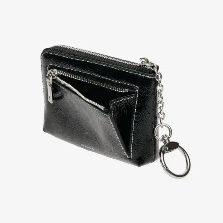 [SOLD OUT] 르마스크 데이지 키링 동전지퍼 카드지갑 파우치 블랙