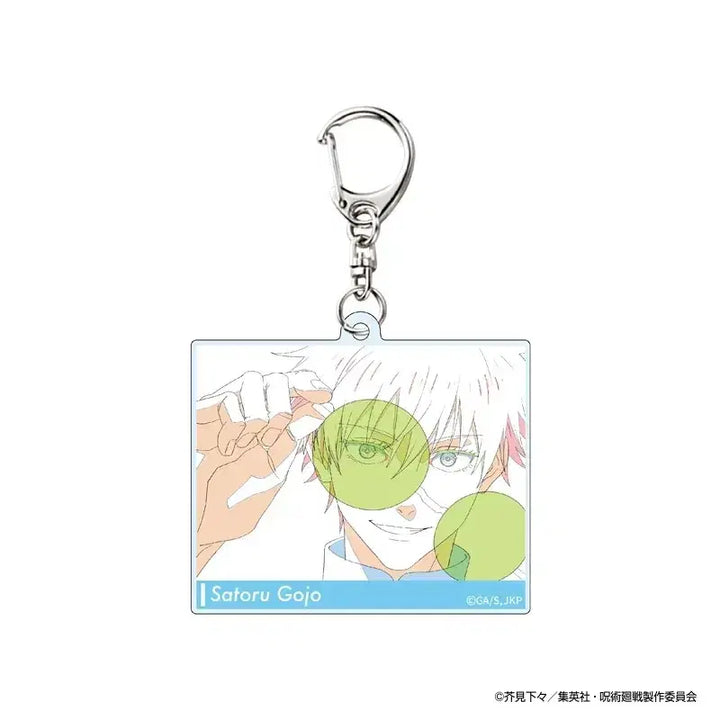 [BUNJANG] Jujutsu Kaisen Gojo Acrylic Charm 2-Type Bundle Set / 주술회전 고죠사토루 원화 아크릴키링 2종 일괄