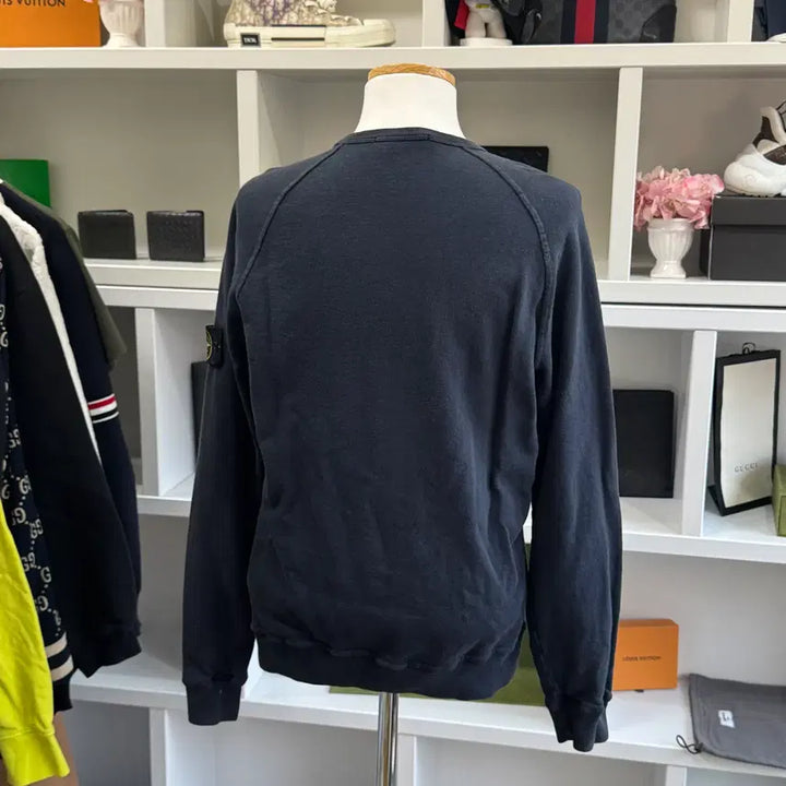 [BUNJANG] Stone Island Black Sweatshirt Hoodie M / [새상품급,M] 스톤아일랜드 블랙 맨투맨 후드 긴팔 스웻
