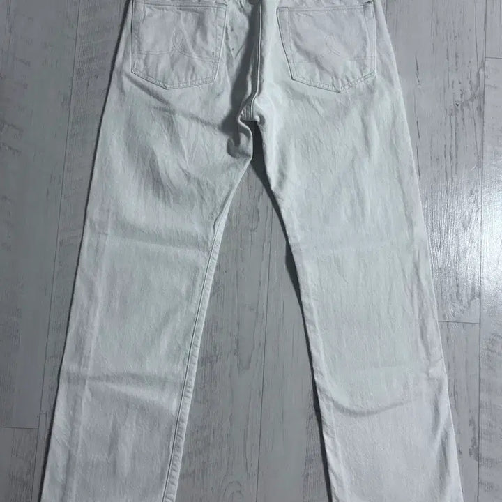[SOLD OUT] RRL 스트레이트 레그 핏 내추럴 / 화이트 데님 팬츠 32x30