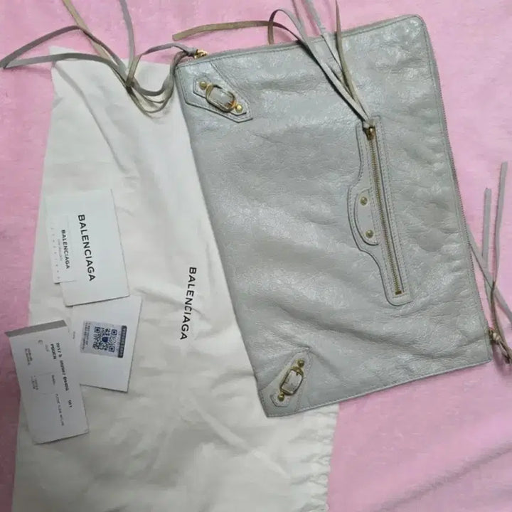 [BUNJANG] Balenciaga Classic Clutch Bag Gray / 발렌시아가 클래식 클러치백 그레이