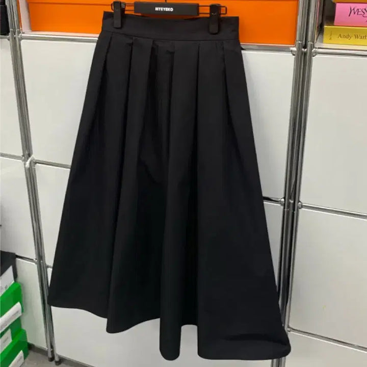 [BUNJANG] Myico Classic Bell-Line Skirt - Black M / [마이아이코] 클래식 벨라인 스커트 - 블랙 M