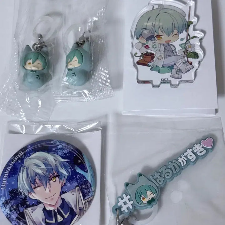 [BUNJANG] IDOLiSH7 Haruka Mezzurushi Cafe Acrylic Badge Bundle Set / 아이나나 하루카 메지루시 카페 아크릴 무비나나 캔뱃지