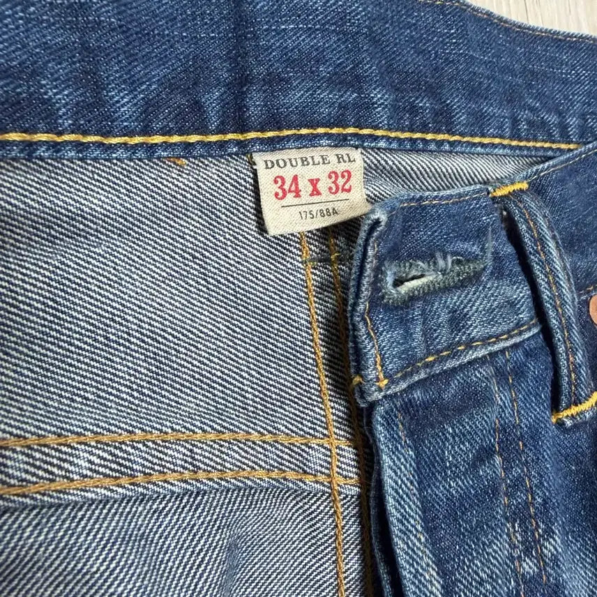 [SOLD OUT] [34/32]RRL 서튼 슬림부츠 셀비지 데님팬츠
