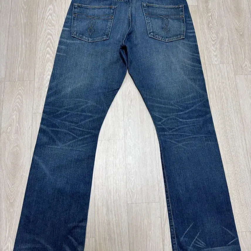 [SOLD OUT] [34/32]RRL 서튼 슬림부츠 셀비지 데님팬츠