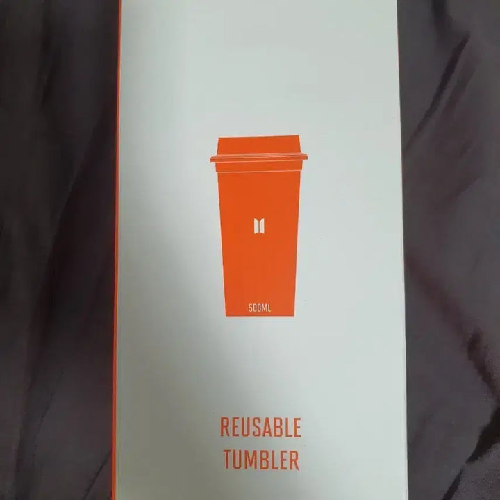 [BUNJANG] BTS Permission to Dance Reusable Tumbler 500ml Orange Sealed / BTS 퍼투댄 팝업 리유저블 텀블러 500ml 오렌지 미개봉