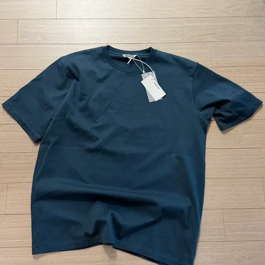 [BUNJANG] Auralee Cotton Short Sleeve T-Shirt Deep Green M / 오라리 코튼 반팔티셔츠 딥그린