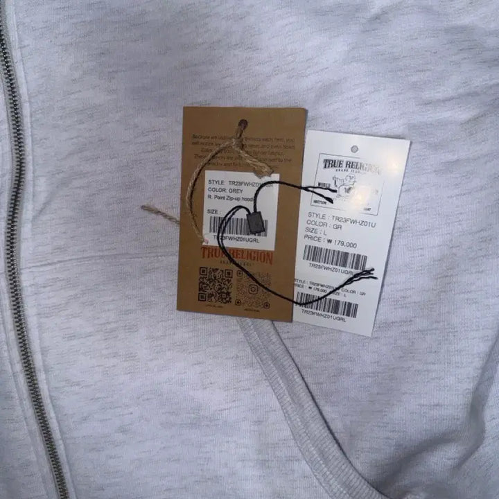 [BUNJANG] True Religion R Point Hoodie Zip-up / 트루릴리젼 r포인트 후드집업
