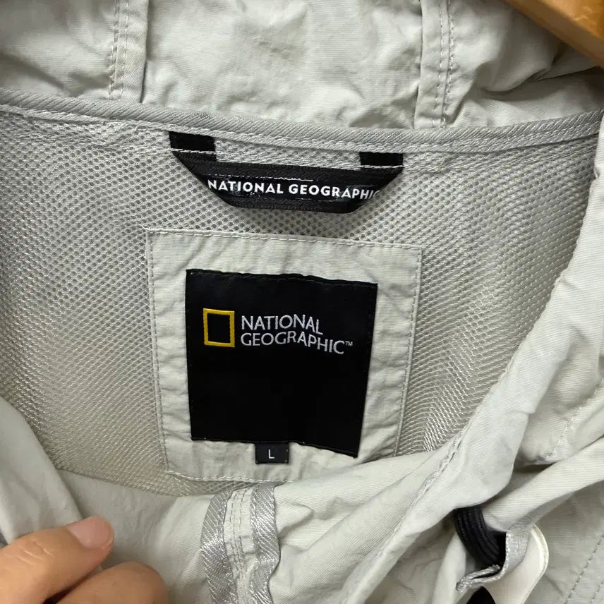 [BUNJANG] National Geographic Anorak Short Sleeve Windbreaker (L) / 내셔널지오그래픽 아노락 반팔 바람막이 L 남녀공용 JS45