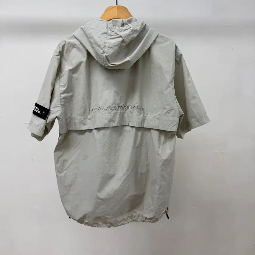 [BUNJANG] National Geographic Anorak Short Sleeve Windbreaker (L) / 내셔널지오그래픽 아노락 반팔 바람막이 L 남녀공용 JS45