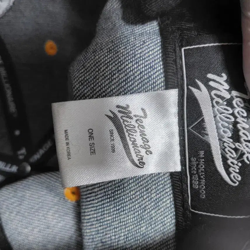 [BUNJANG] TEENAGE MILLIONAIRE Denim Baseball Cap / TEENAGE MILLIONAIRE데님 볼캡