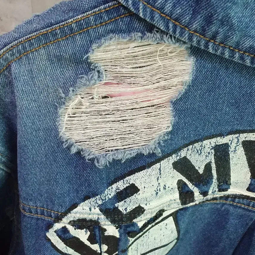 [BUNJANG] Codes Combine Oversized Denim Jacket / (상태좋음)코데즈컴바인 청자켓 오버핏55~77