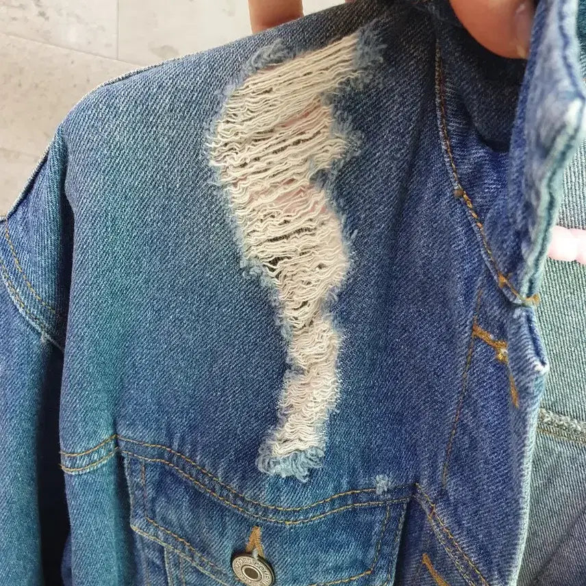 [BUNJANG] Codes Combine Oversized Denim Jacket / (상태좋음)코데즈컴바인 청자켓 오버핏55~77