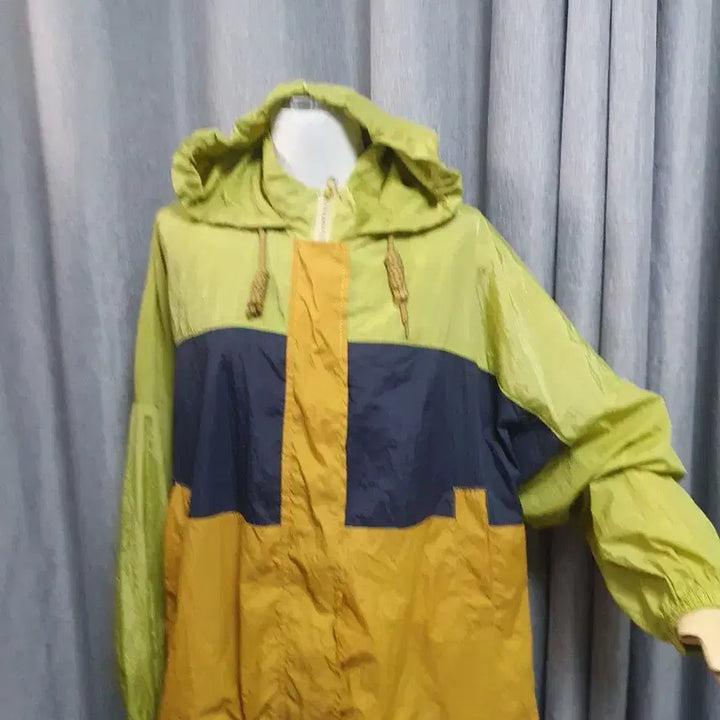 [BUNJANG] Color Block Oversized Hoodie Zip-up / 컬러블럭 오버 후드집업