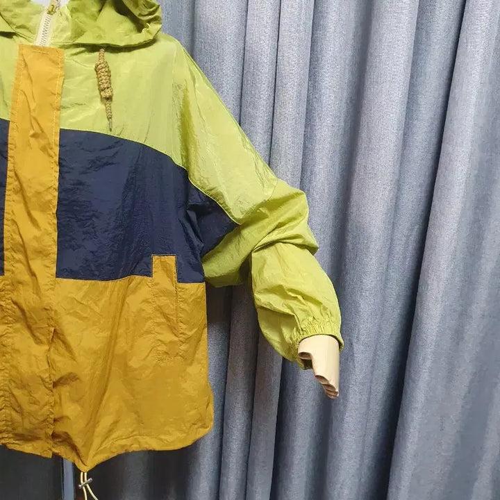 [BUNJANG] Color Block Oversized Hoodie Zip-up / 컬러블럭 오버 후드집업
