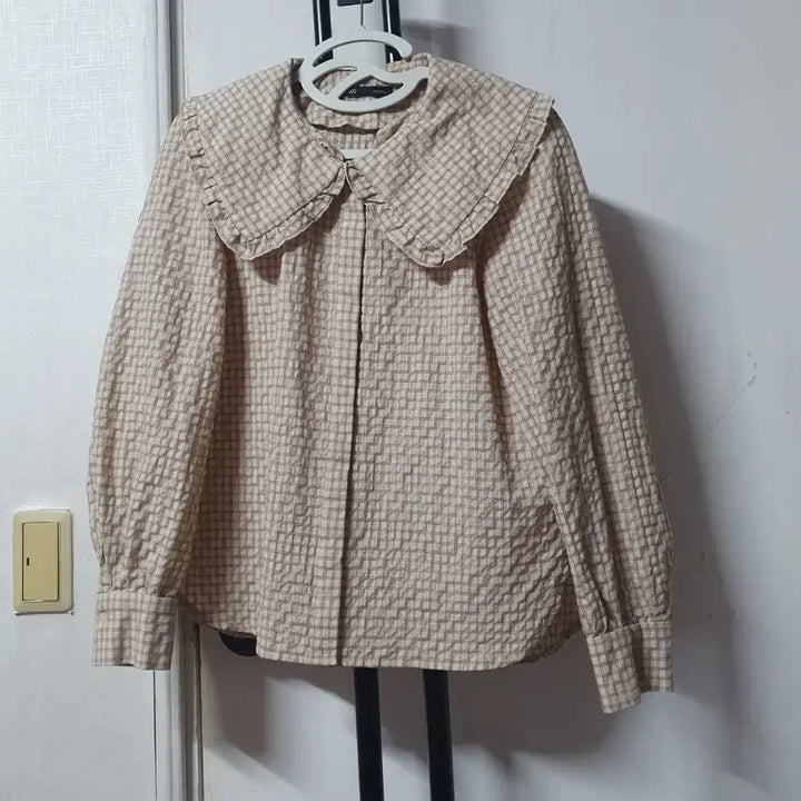 [BUNJANG] MIXXO Checked Blouse (Women&