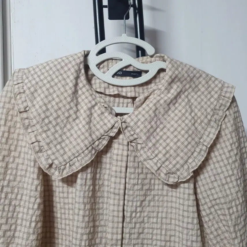 [BUNJANG] MIXXO Checked Blouse (Women&
