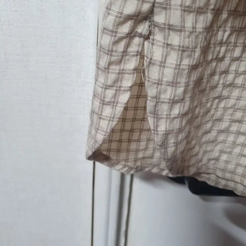 [BUNJANG] MIXXO Checked Blouse (Women&