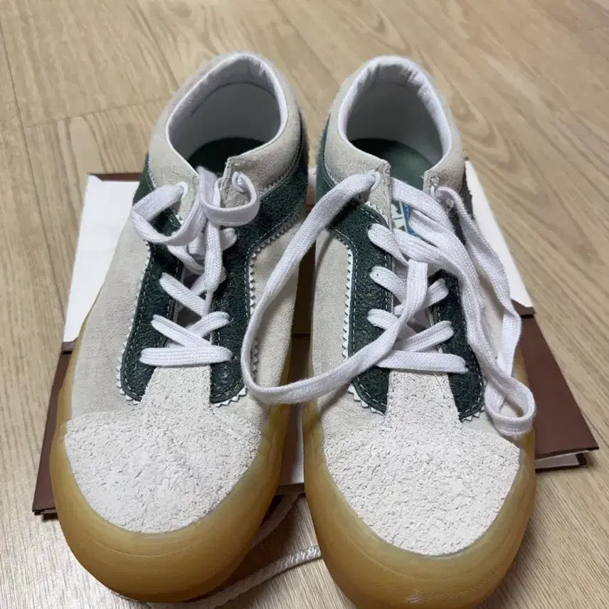 [BUNJANG] Vans Style 36 Suede Green/White Sneakers / 반스 스타일 36 스웨이드 그린/화이트 스니커즈
