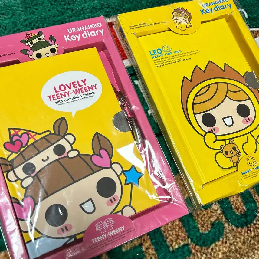 [BUNJANG] Uranai-Ko Lock Diary Notebook / 고전문구 우라나이꼬 자물쇠 다이어리 노트 수첩
